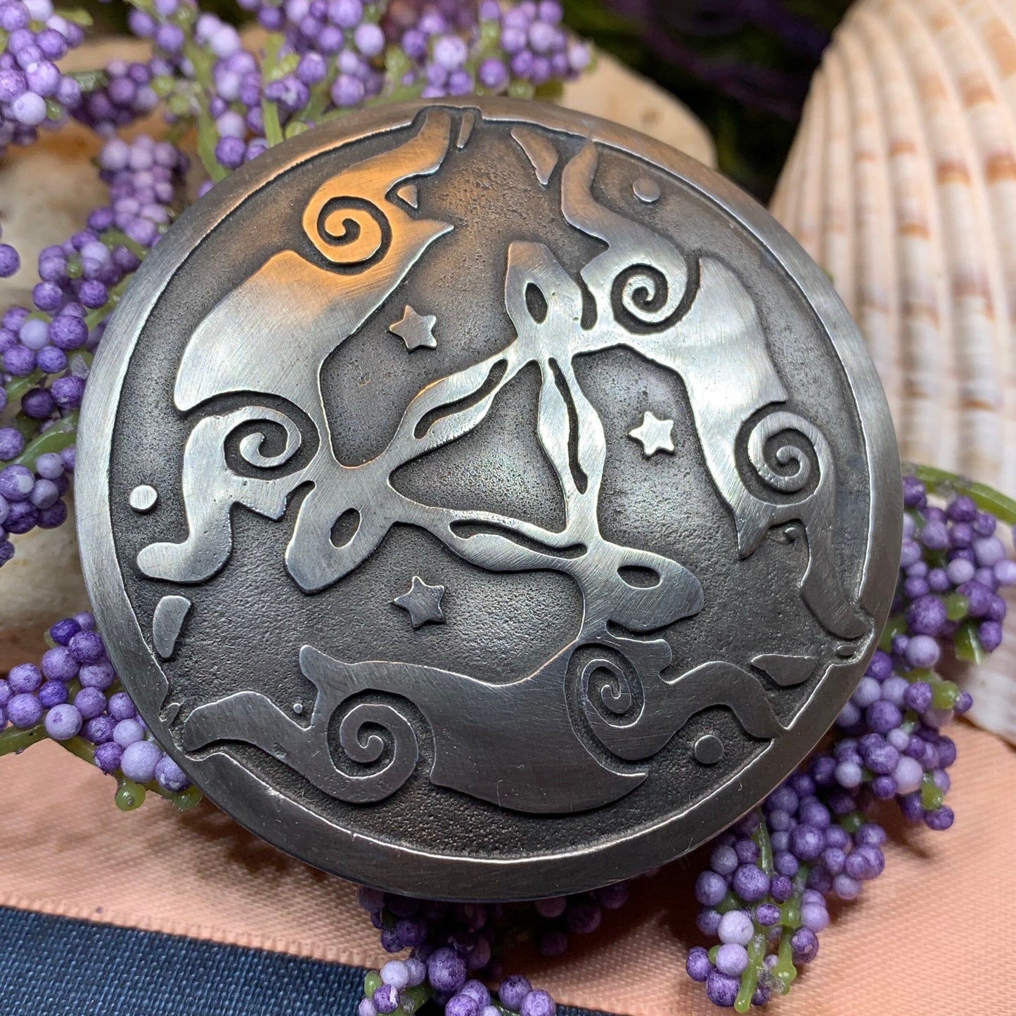 Triple Hare Celtic Brooch