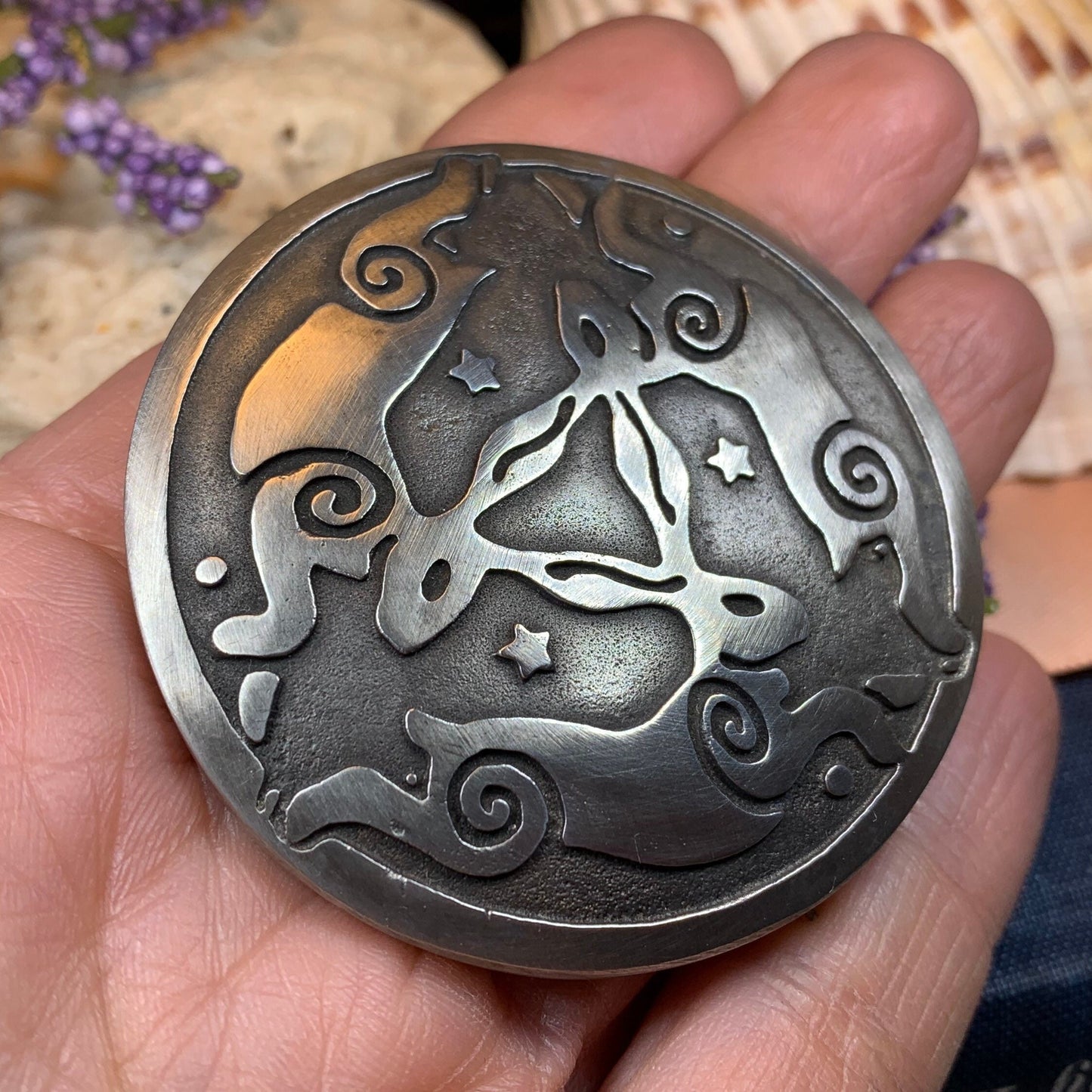 Triple Hare Celtic Brooch