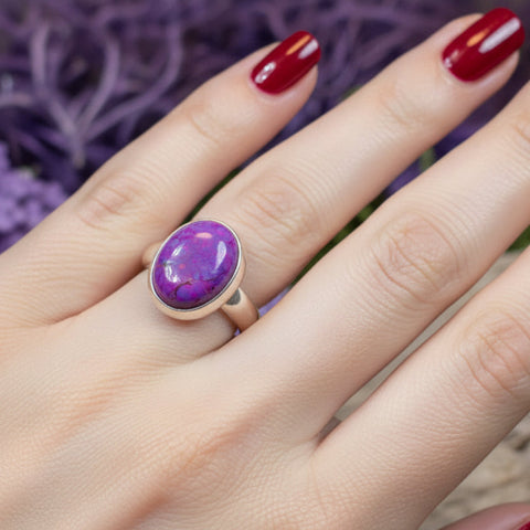 Load image into Gallery viewer, Celtic Purple Mystic Ring
