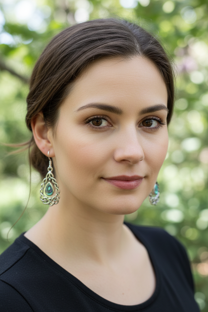 Lucretia Celtic Knot Earrings in Sterling Silver