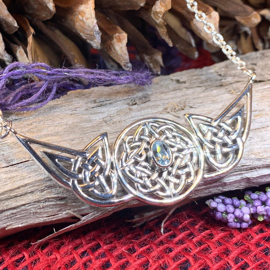 Glorious Celtic Wheel of Life Necklace in Sterling Silver — view 8