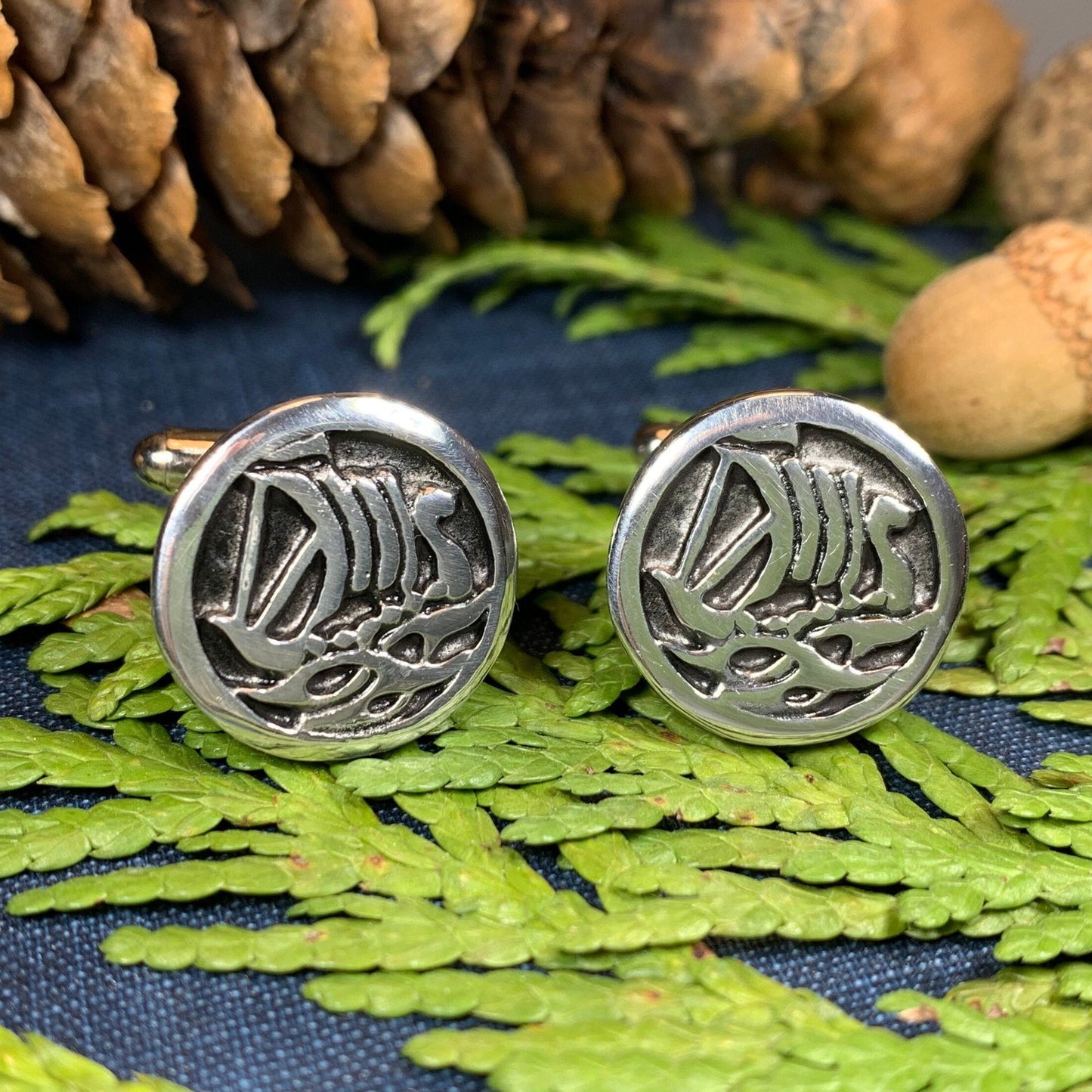 Viking Ship Cuff Links, Celtic Jewelry, Irish Jewelry, Scotland Jewelry, Celtic Jewelry, Groom Gift, Best Man Gift, Anniversary Gift
