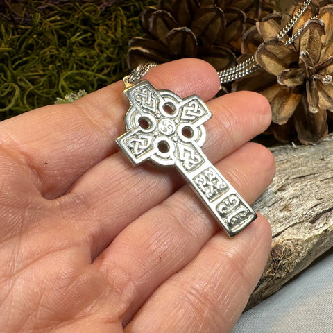Load image into Gallery viewer, Connor Celtic Cross Necklace - Handmade in Scotland
