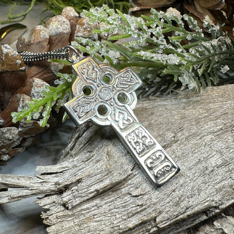 Load image into Gallery viewer, Connor Celtic Cross Necklace - Handmade in Scotland
