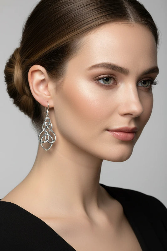 Nairne Celtic Knot Earrings — view 2