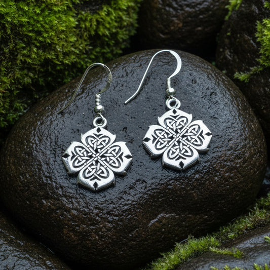 Kylie Celtic Knot Earrings in Sterling Silver