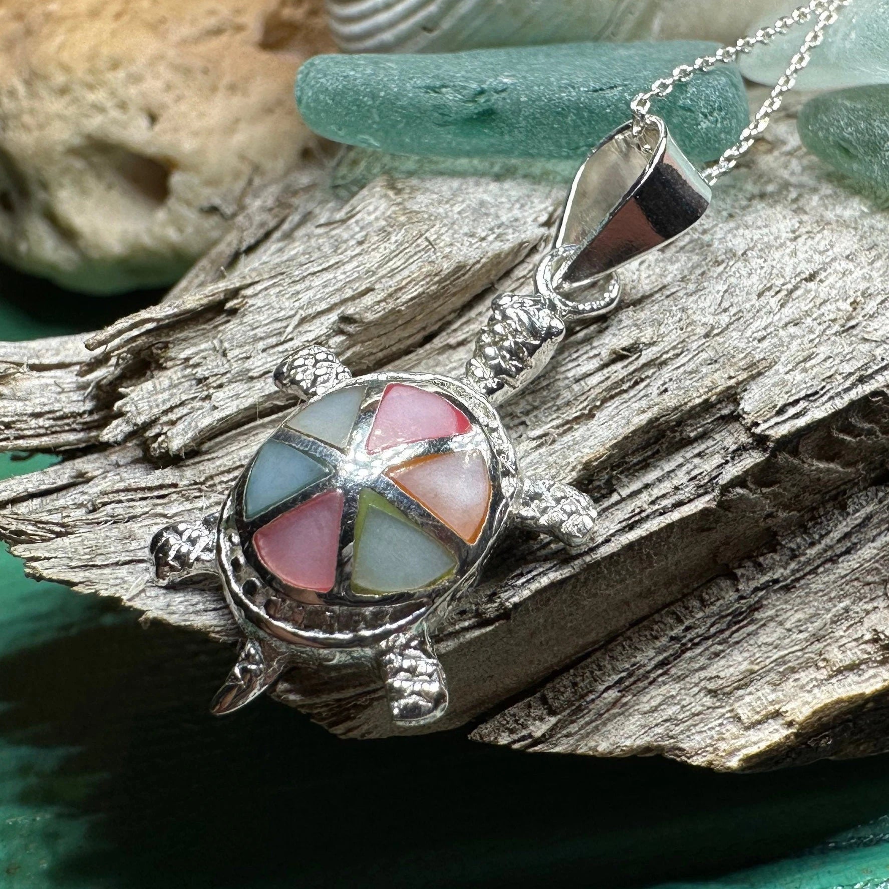 Bright Turtle Necklace — view 7