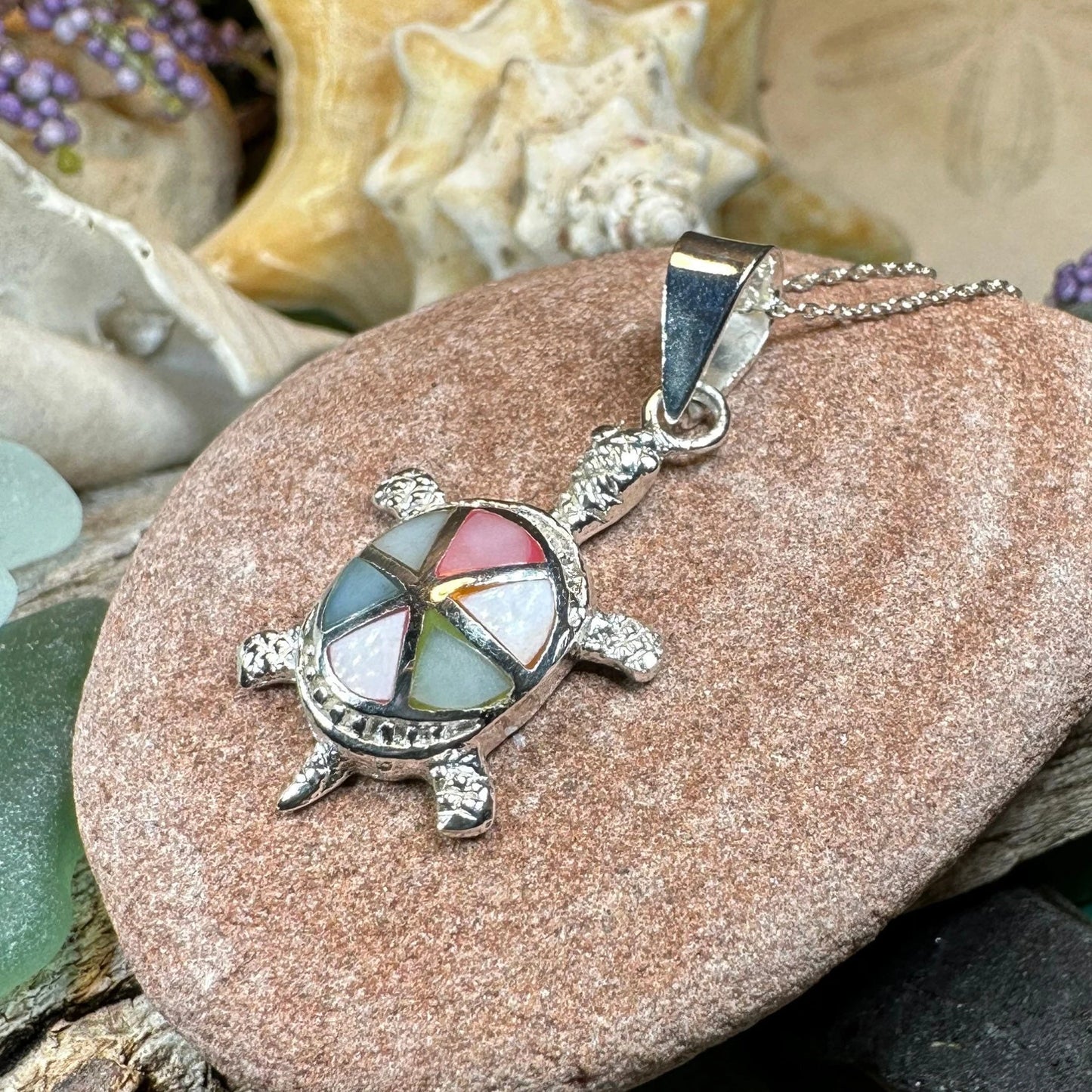 Bright Turtle Necklace — view 5