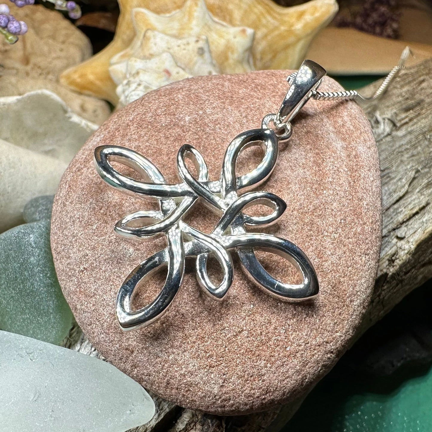 Celtic Star Knot Necklace — view 6