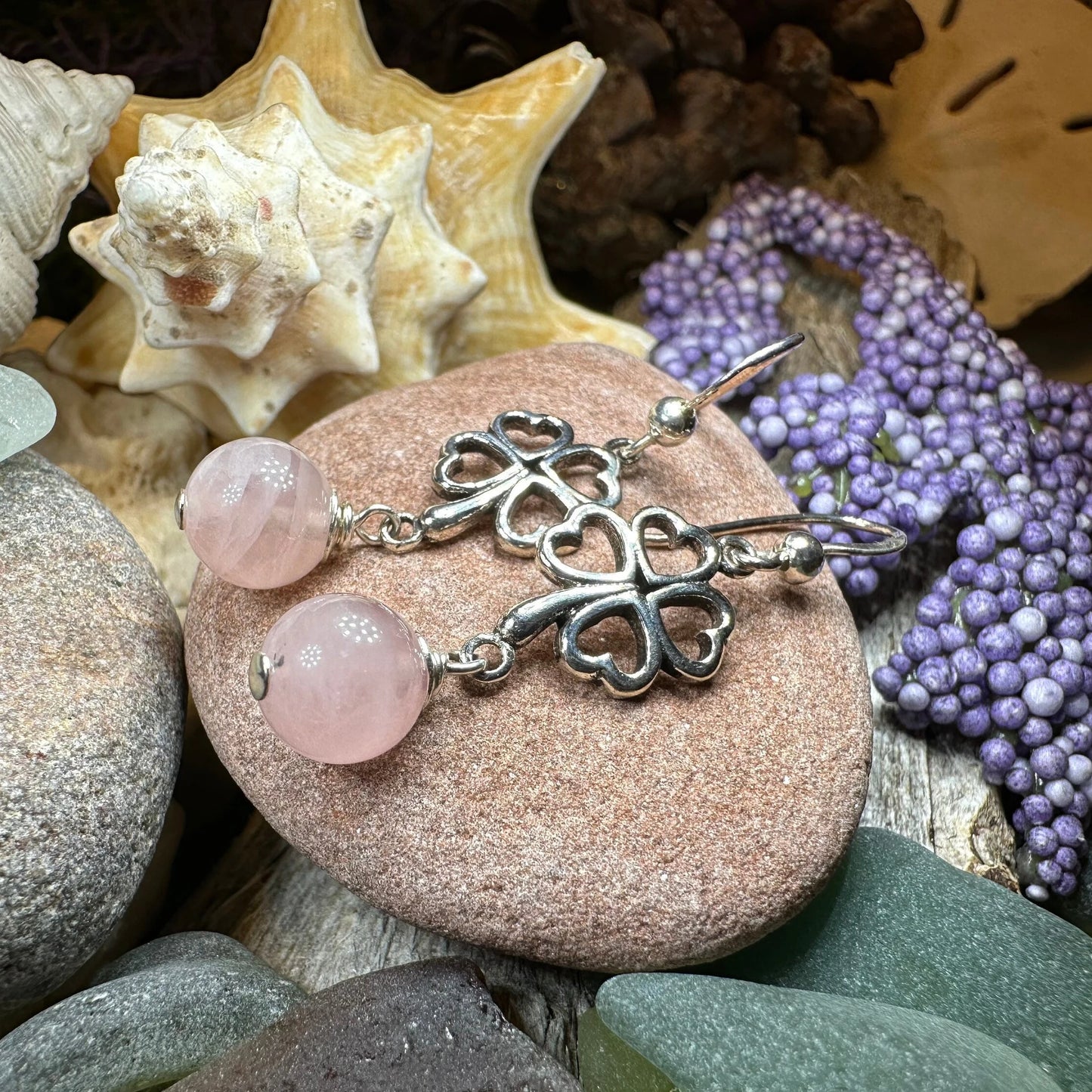 Four Leaf Clover Earrings — view 2