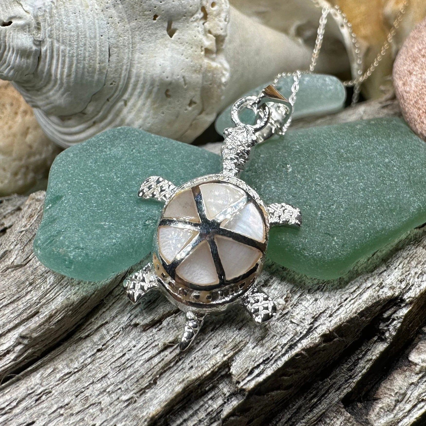 Bright Turtle Necklace — view 4