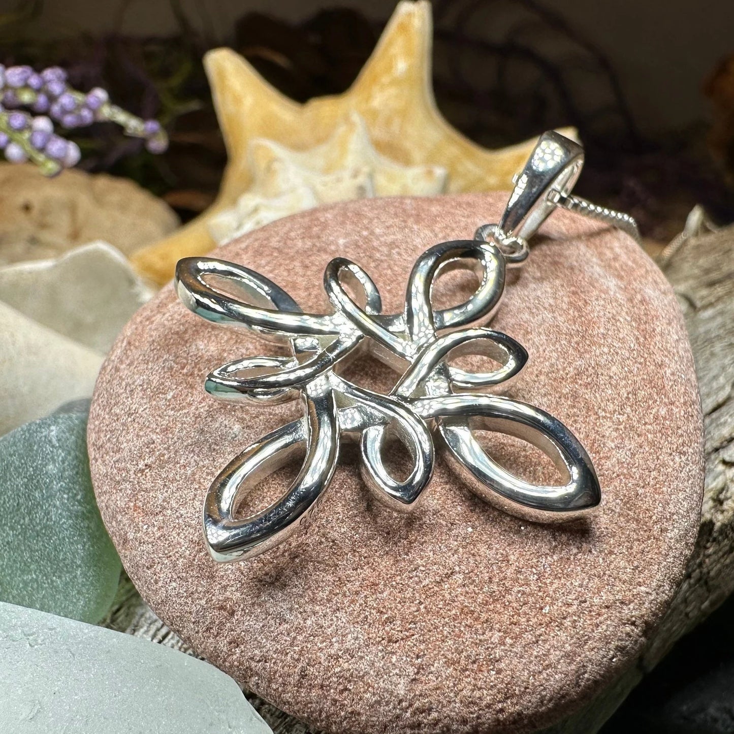 Celtic Star Knot Necklace — view 4