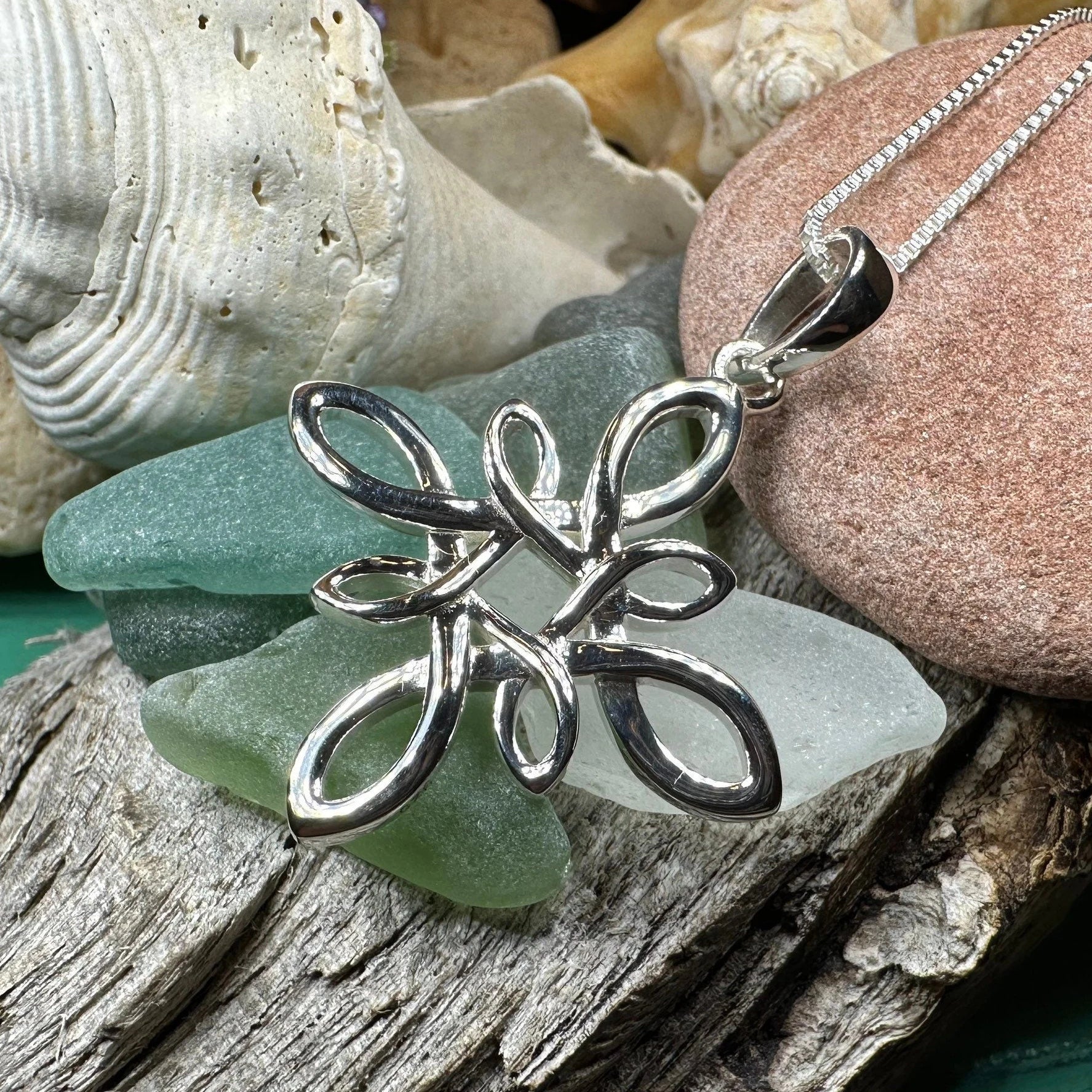 Celtic Star Knot Necklace — view 8
