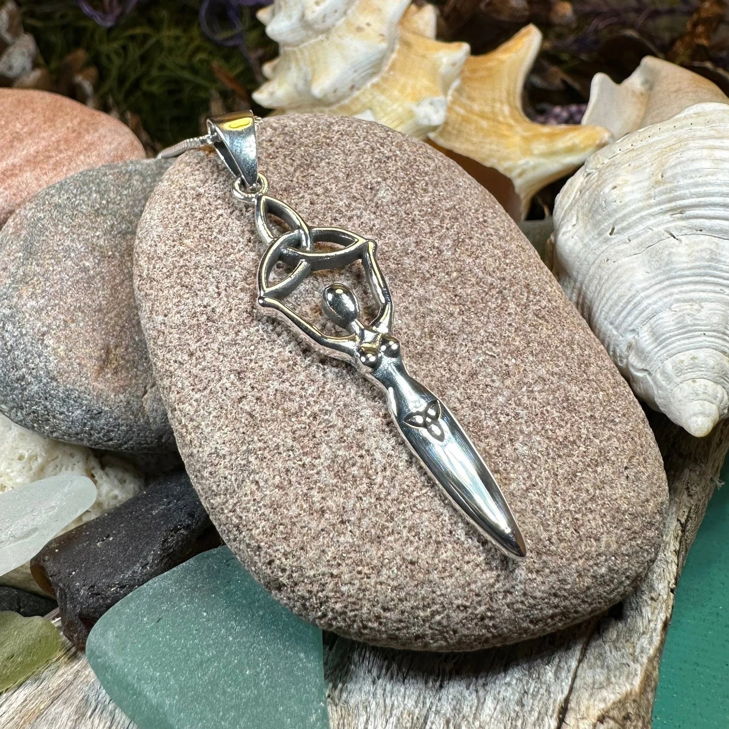 Danu Trinity Knot Necklace — view 4