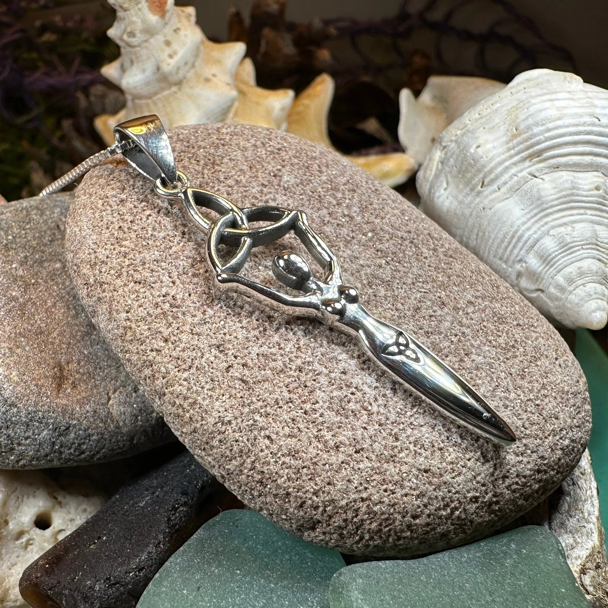 Danu Trinity Knot Necklace — view 3