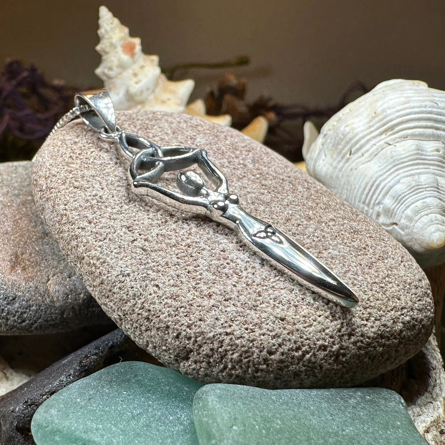Danu Trinity Knot Necklace — view 5