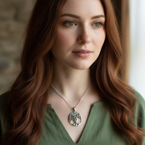 Load image into Gallery viewer, Eriu Tree of Life Necklace
