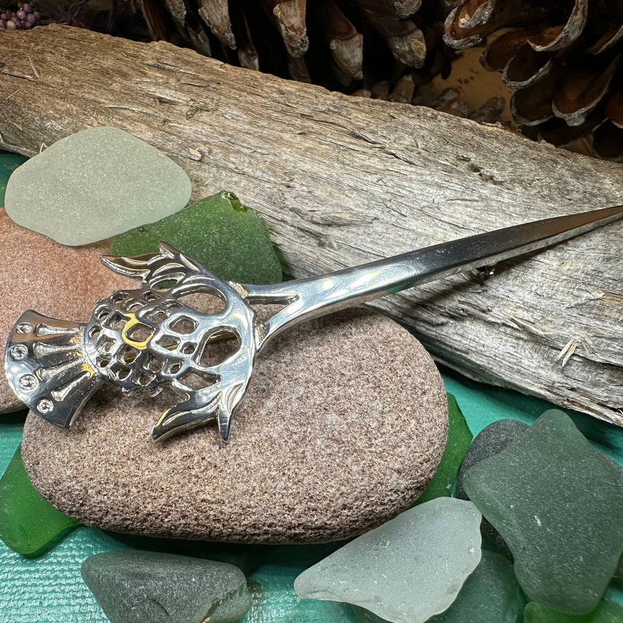 Dalwhinnie Thistle Kilt Pin - Handmade in Scotland