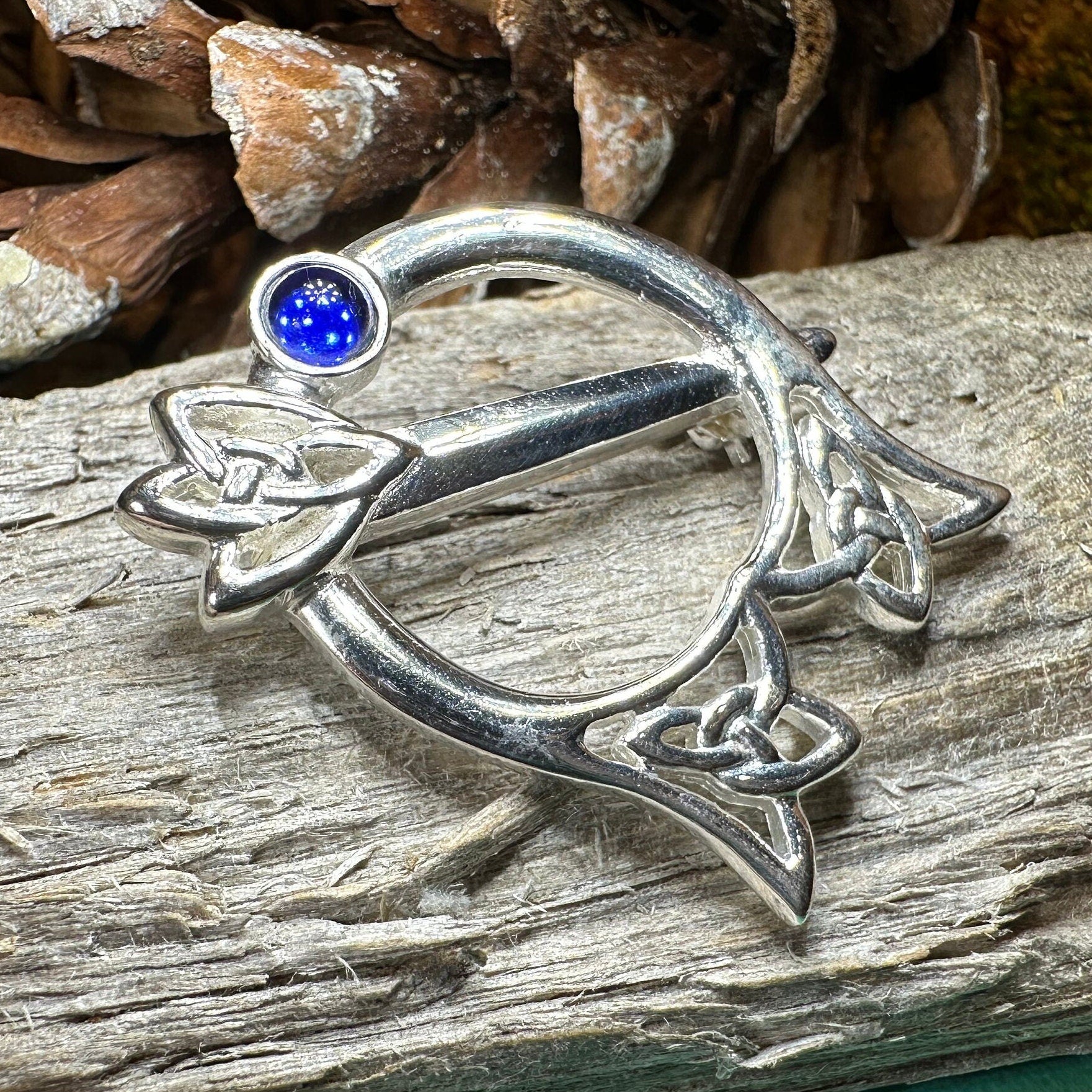 Celtic Thistle Brooch