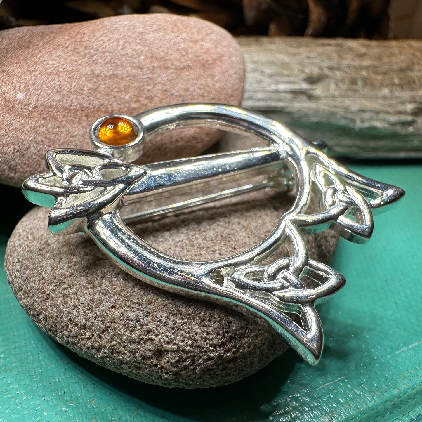 Celtic Thistle Brooch