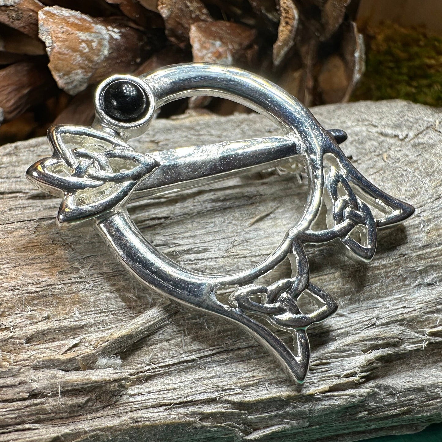 Celtic Thistle Brooch