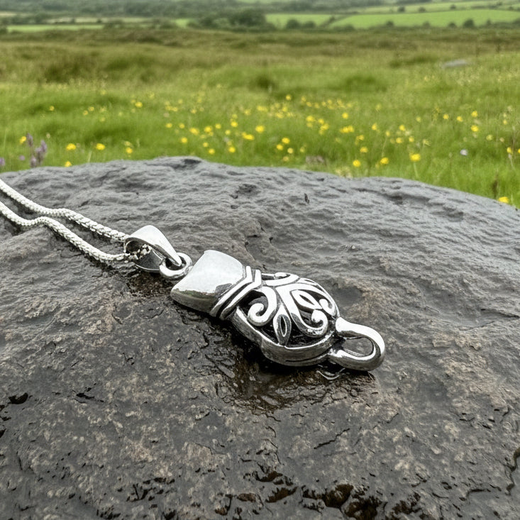 Celtic Cute Cat Necklace