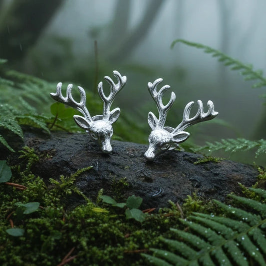 Stag Stud Earrings