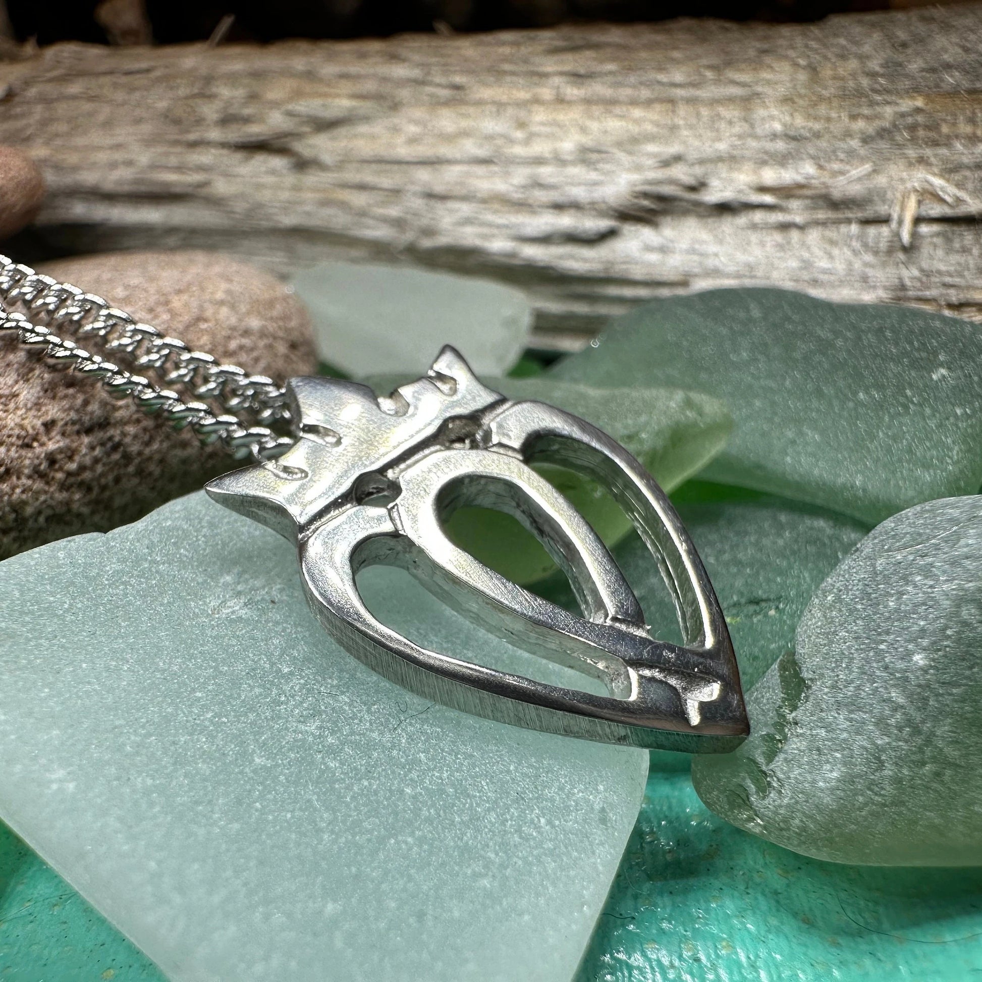 Two Hearts Luckenbooth Necklace - Handmade in Scotland — view 6