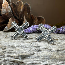 Load image into Gallery viewer, Saint Brigid&#39;s Cross Post Earrings
