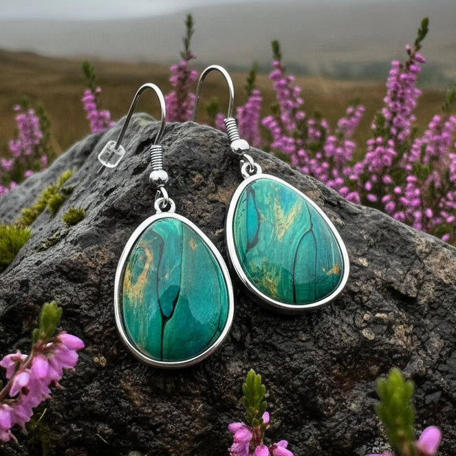 Scottish Heathergems Organic Earrings ~ Handmade in Scotland