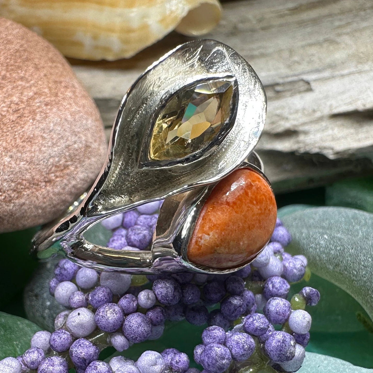 Courtney Celtic Spring Ring in sterling silver