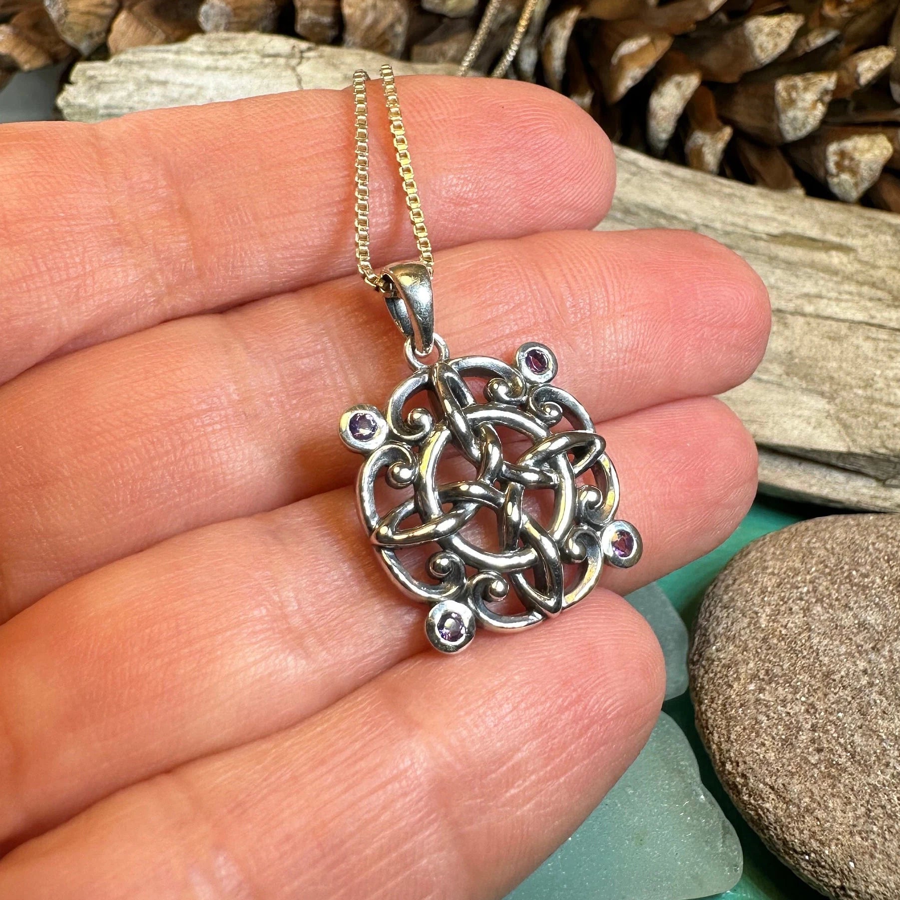 Katie Celtic Knot Necklace — view 5
