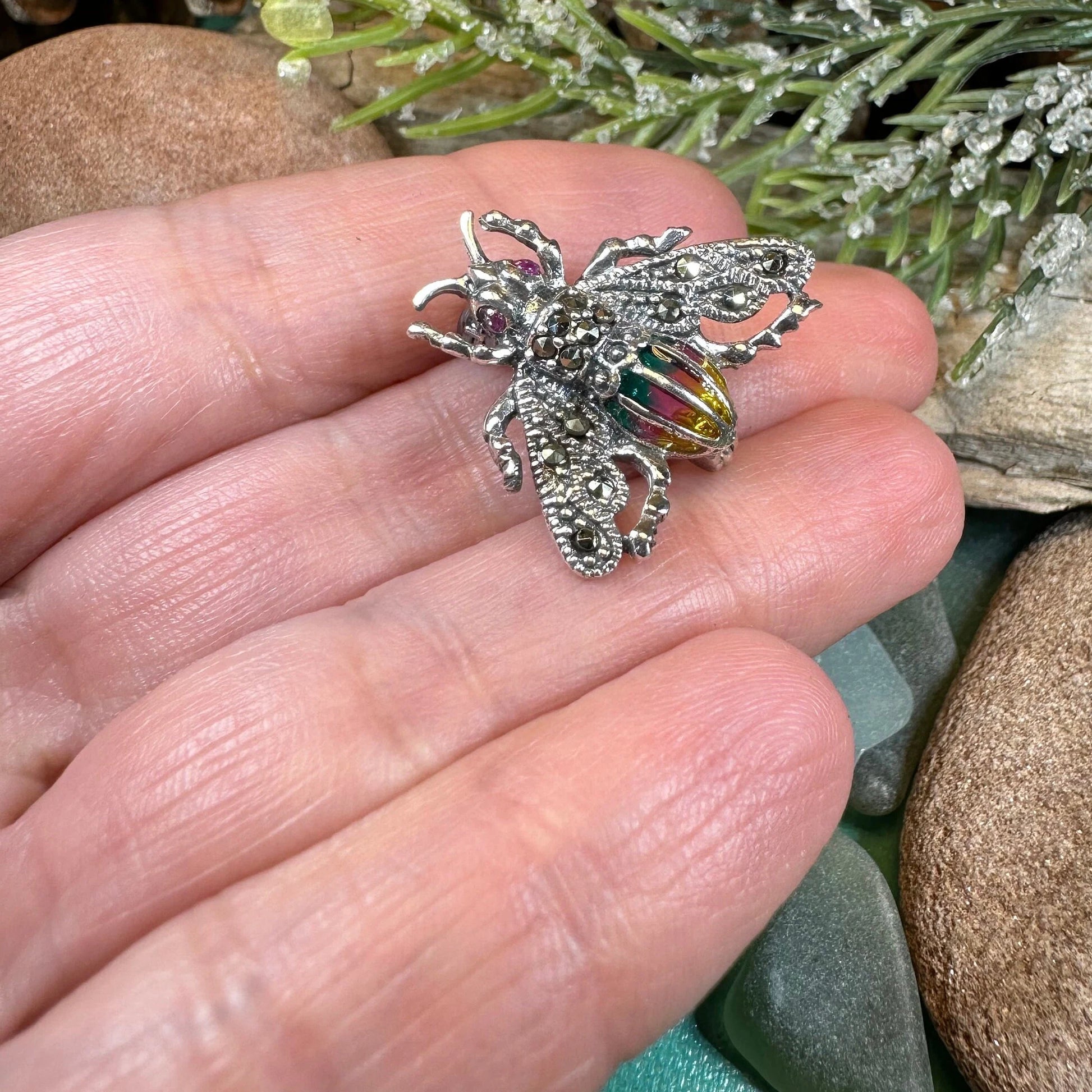 Marcasite Bee Pin — view 3