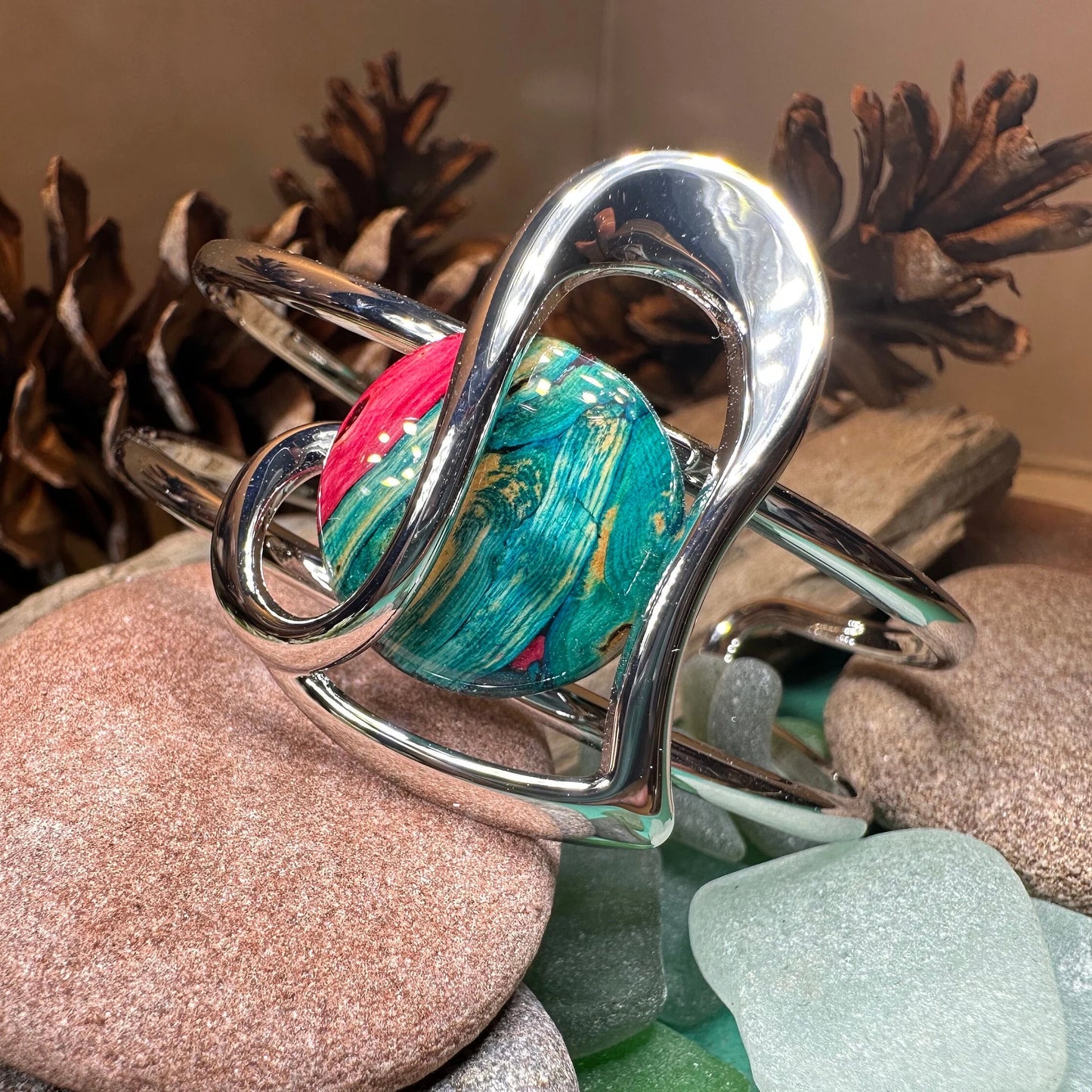 Heathergems Heart Scottish Bracelet - Handmade in Scotland — view 5