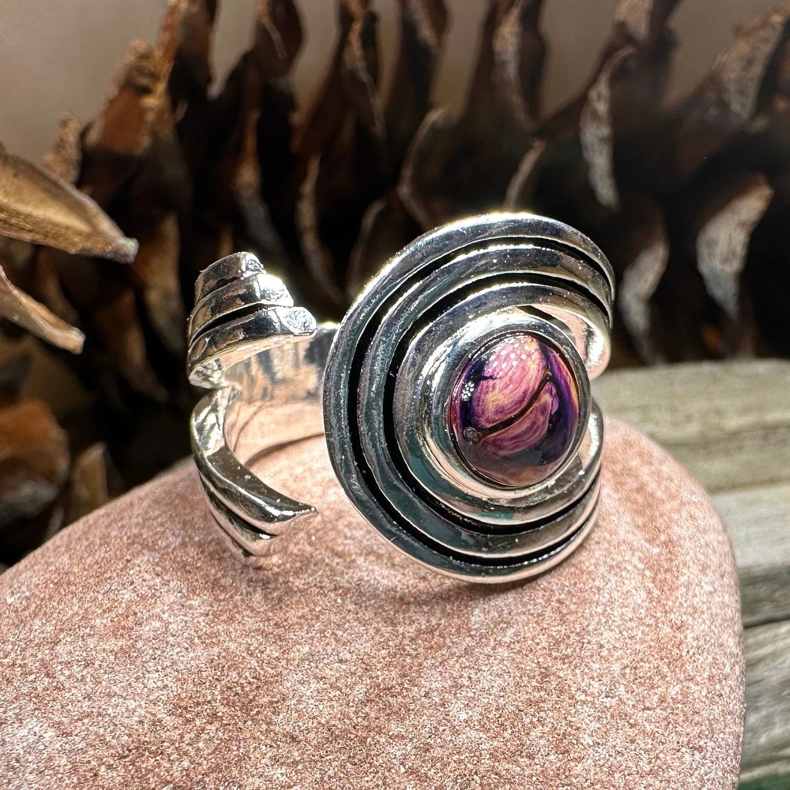 Scottish Heathergems Celtic Wrap Ring - Handmade in Scotland — view 7