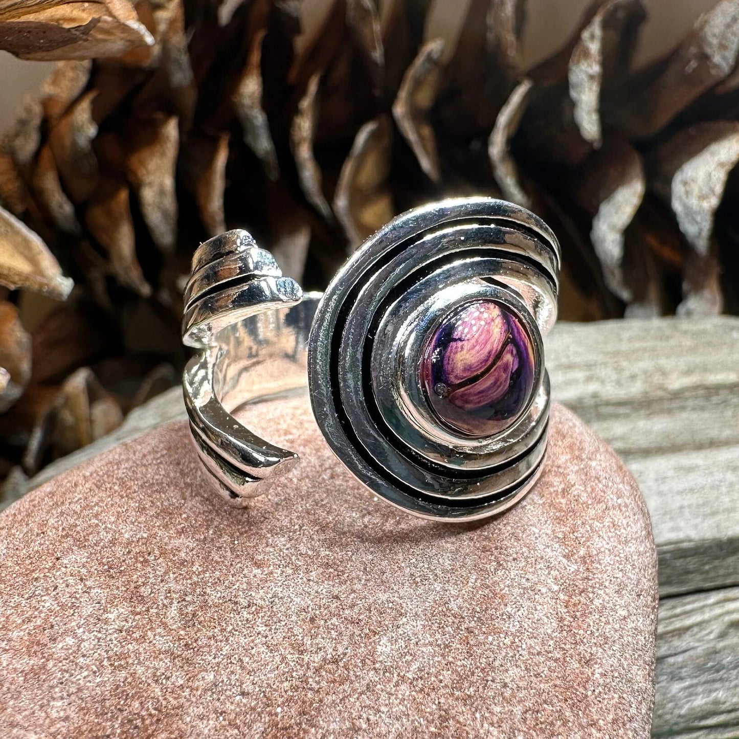 Scottish Heathergems Celtic Wrap Ring - Handmade in Scotland — view 3