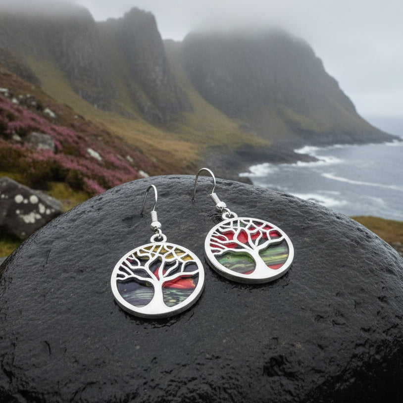 Heathergems Tree of Life Earrings from Scotland — view 7