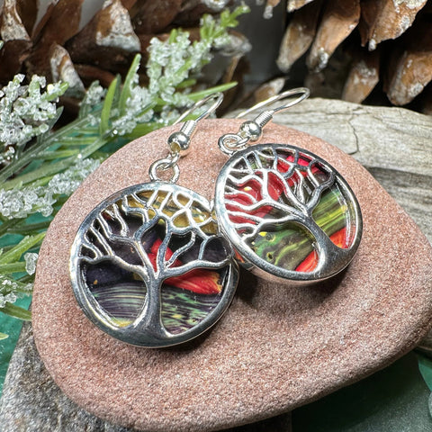 Load image into Gallery viewer, Heathergems Tree of Life Earrings from Scotland
