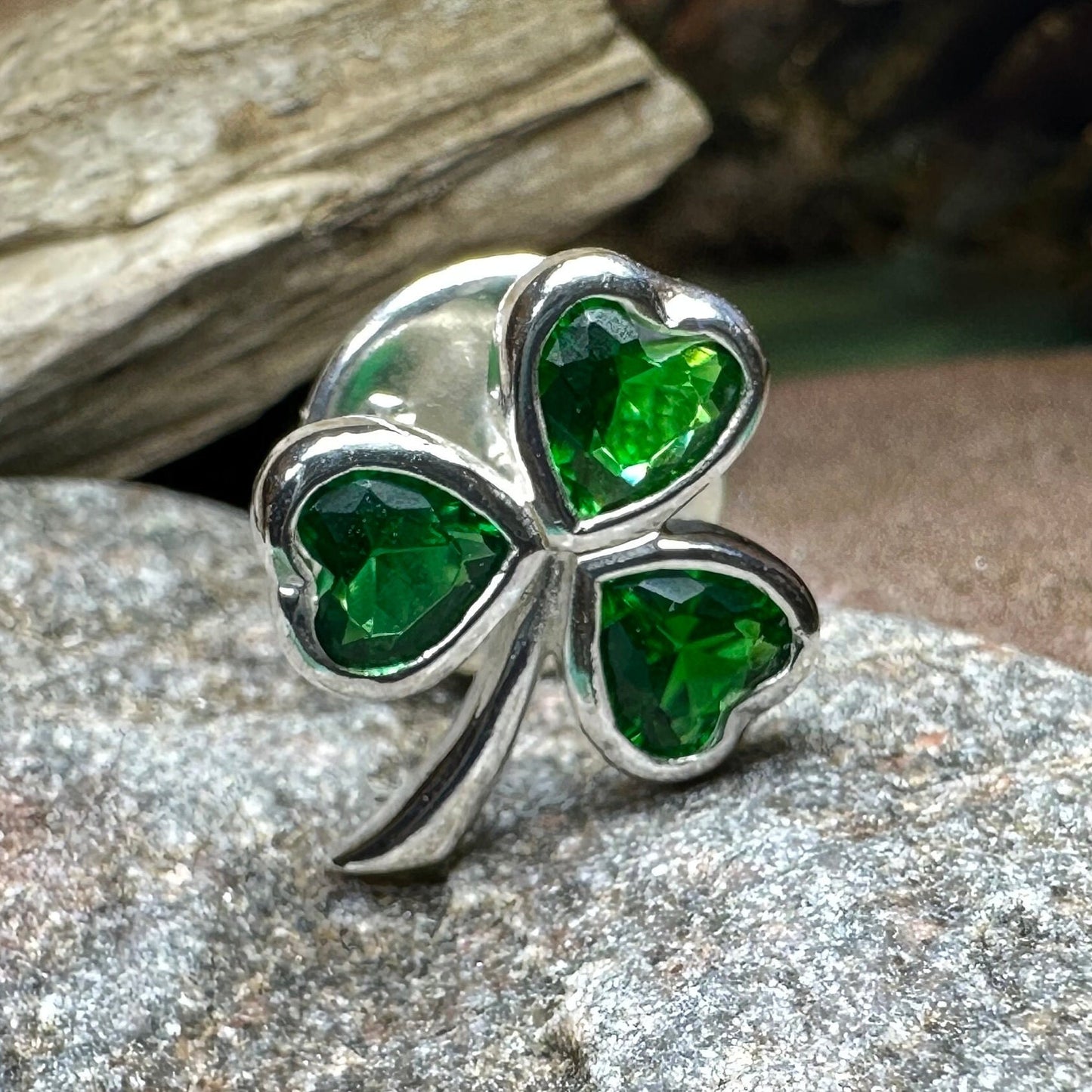Enamel Irish Harp Brooch