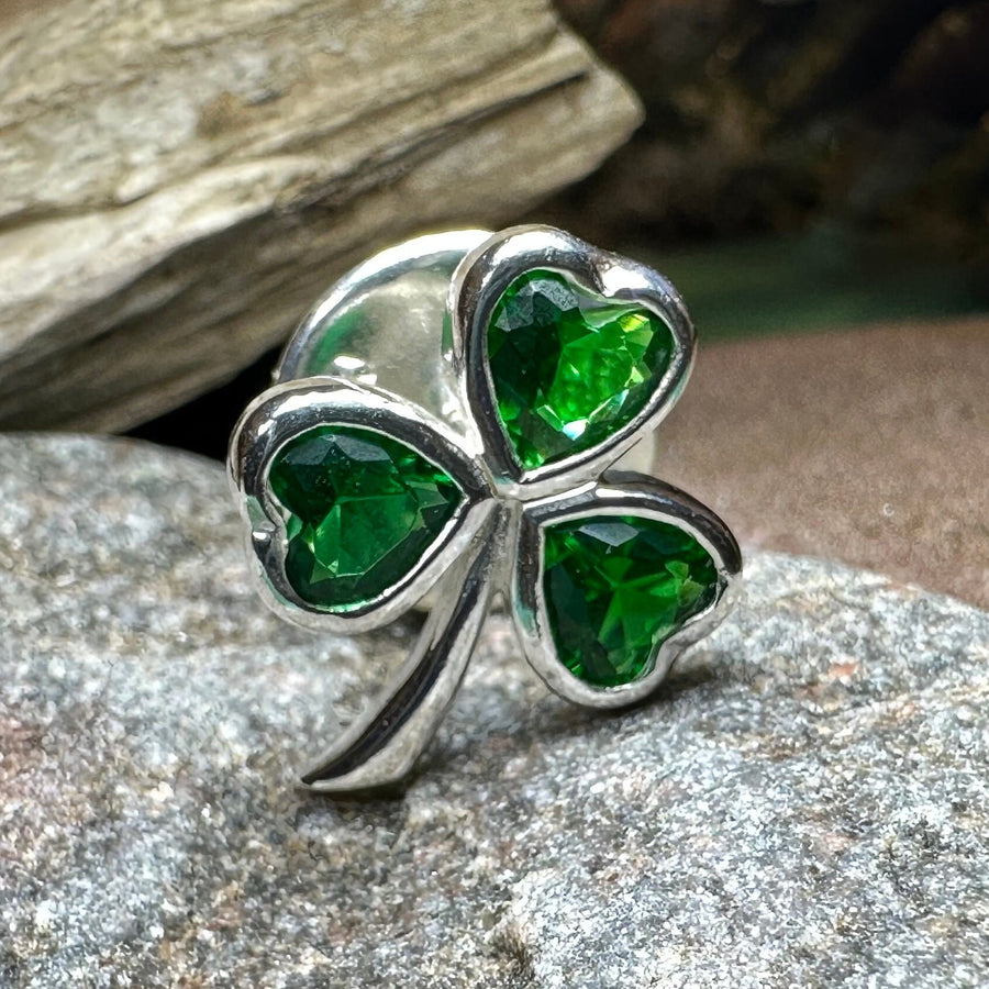 Enamel Irish Harp Brooch