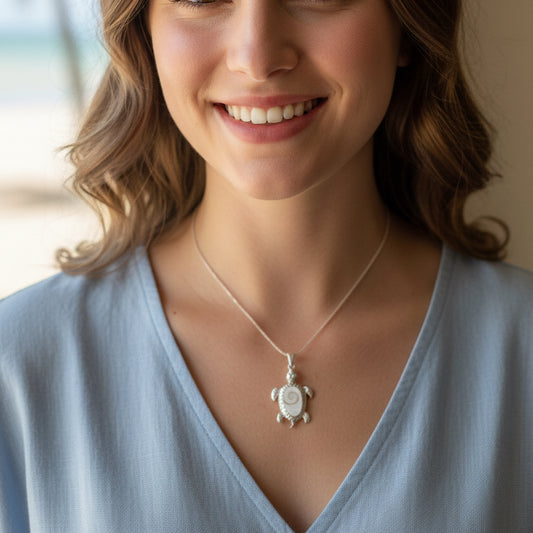 Shiva Shell Turtle Necklace