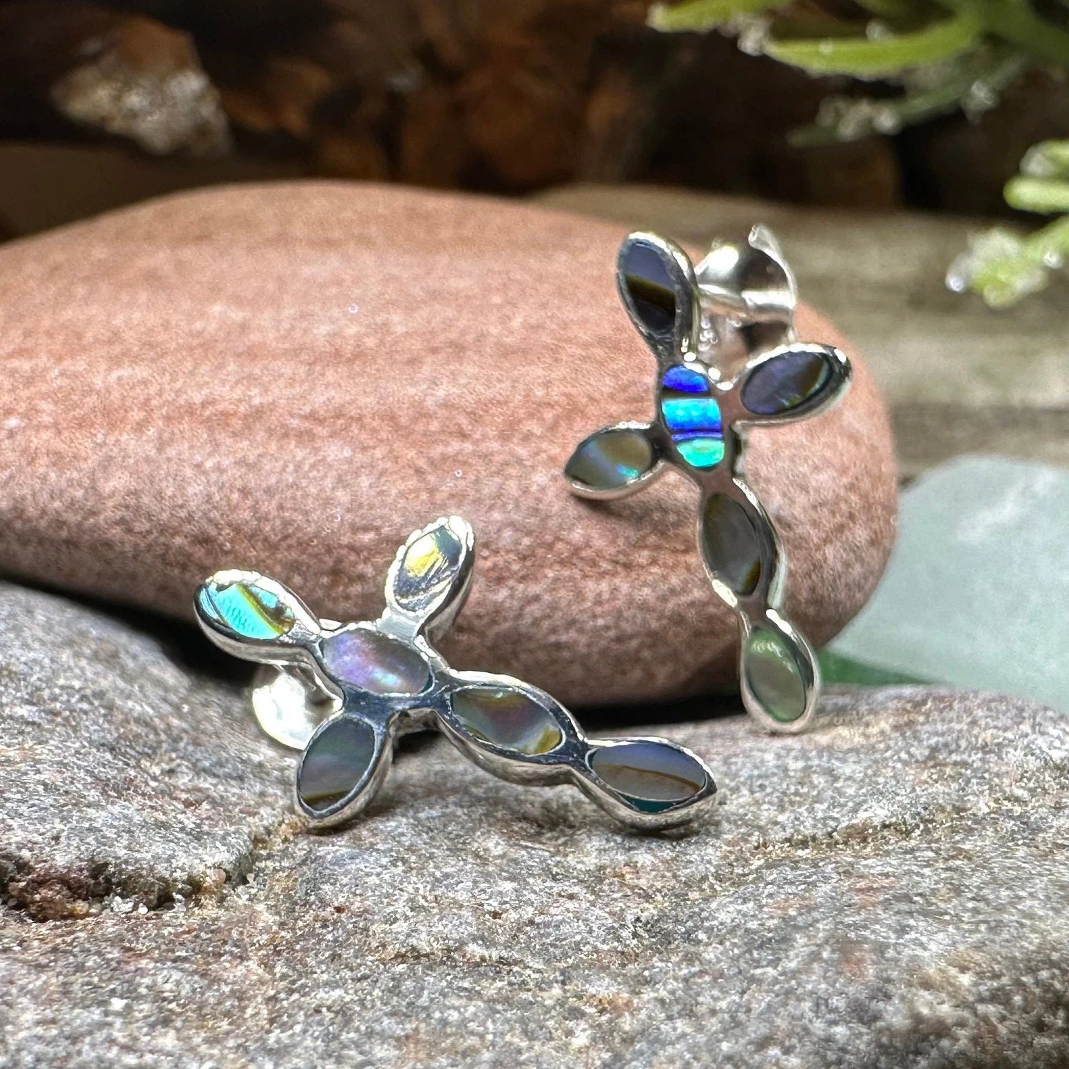 Anne Cross Stud Earrings — view 2