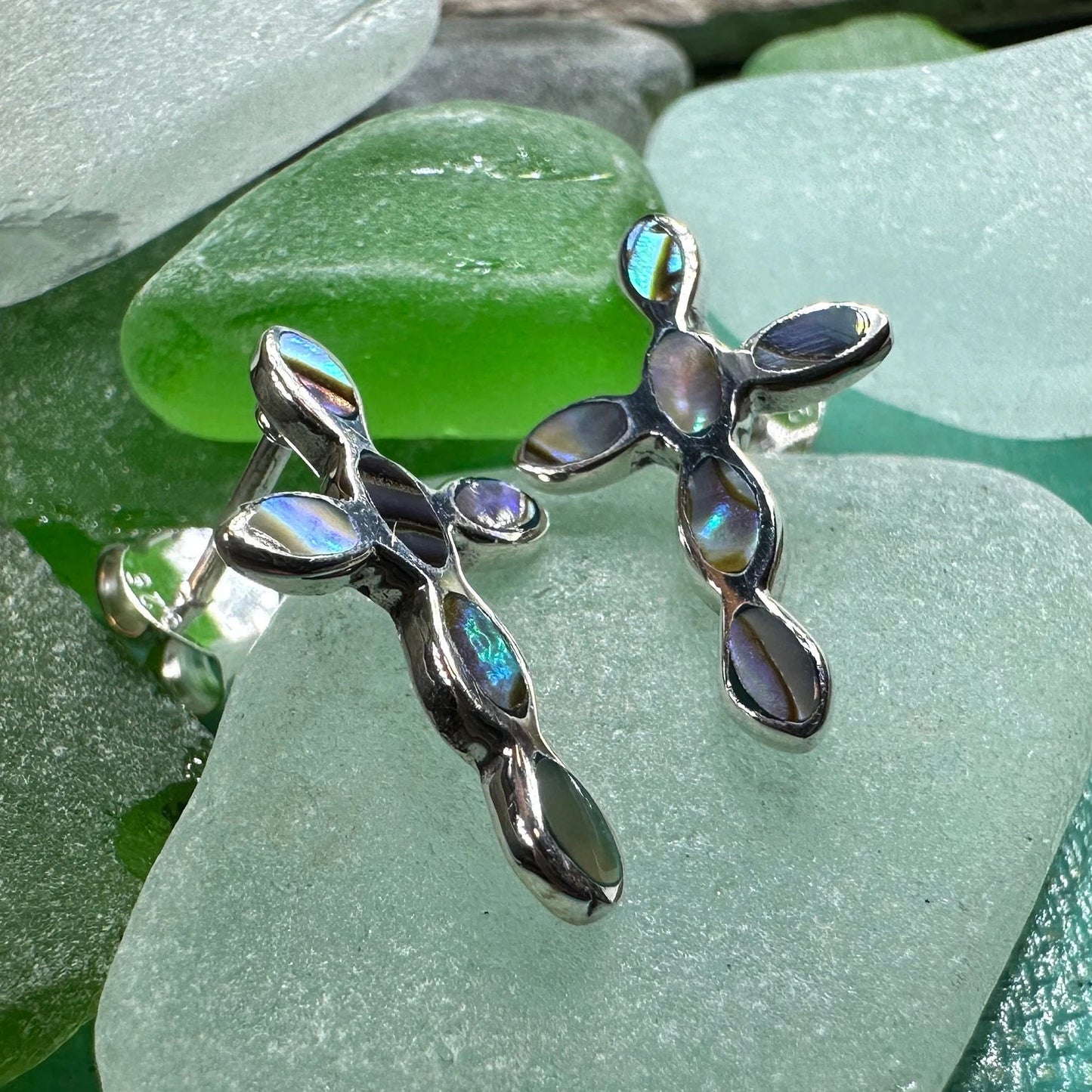 Anne Cross Stud Earrings — view 7
