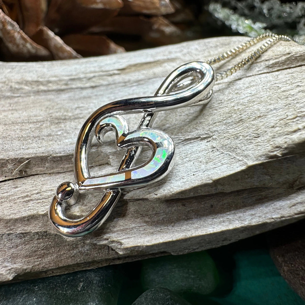 Opal Music Necklace — view 6