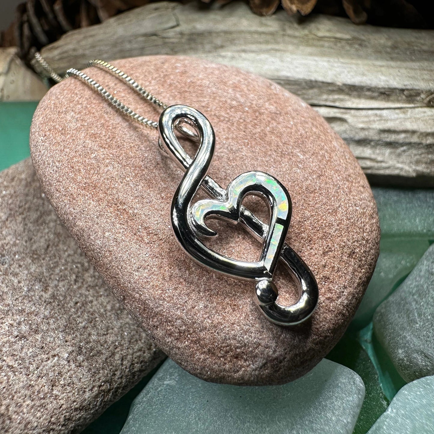 Opal Music Necklace — view 4