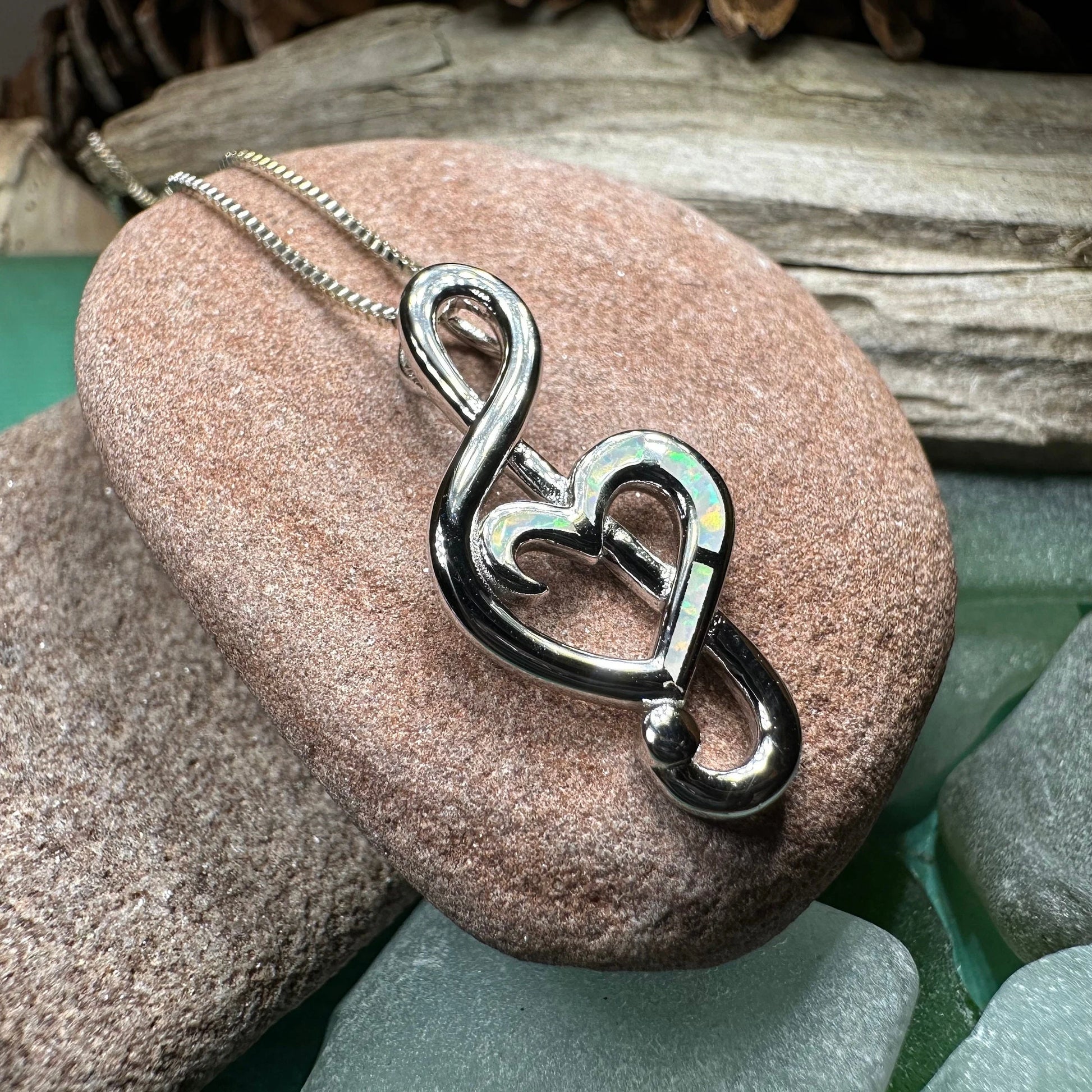 Opal Music Necklace — view 4