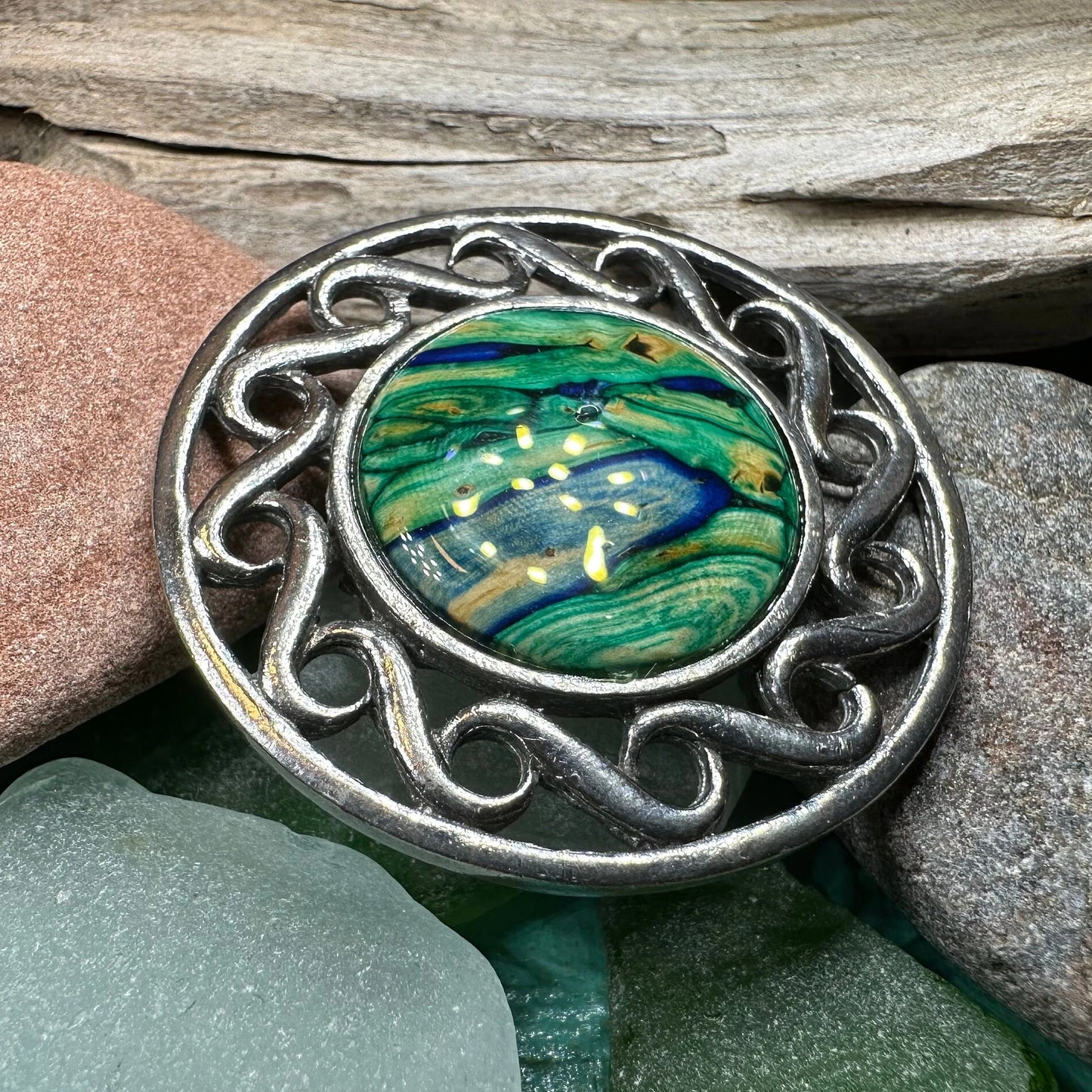 Heathergems Scottish Celtic Brooch - Handmade in Scotland — view 3