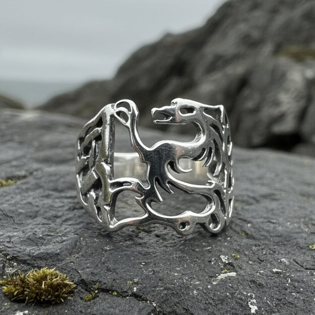 Celtic Phoenix Ring, Celtic Ring, Norse Ring, Silver Boho Ring, Irish Ring, Irish Dance Gift, Anniversary Gift, Ireland Ring, Wiccan Ring