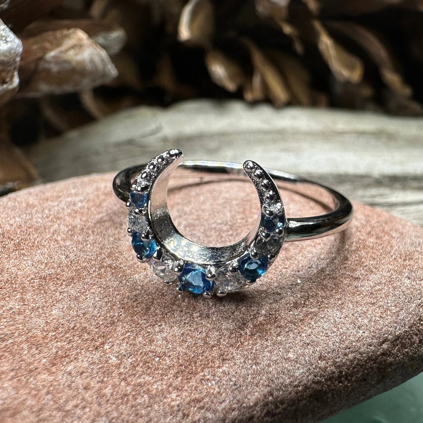 Crescent Moon Ring — view 2