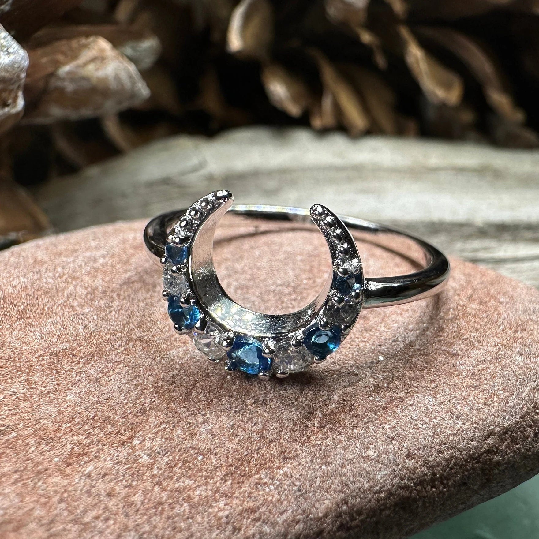 Crescent Moon Ring — view 2